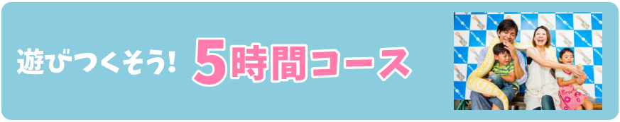 遊びつくそう！5時間コース